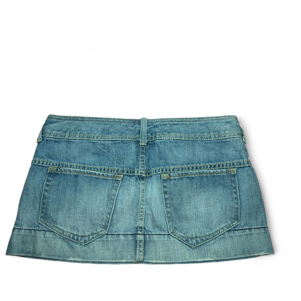 Y2K Light Wash Denim Mini Skirt ☁️ - Picture 2 of 6
